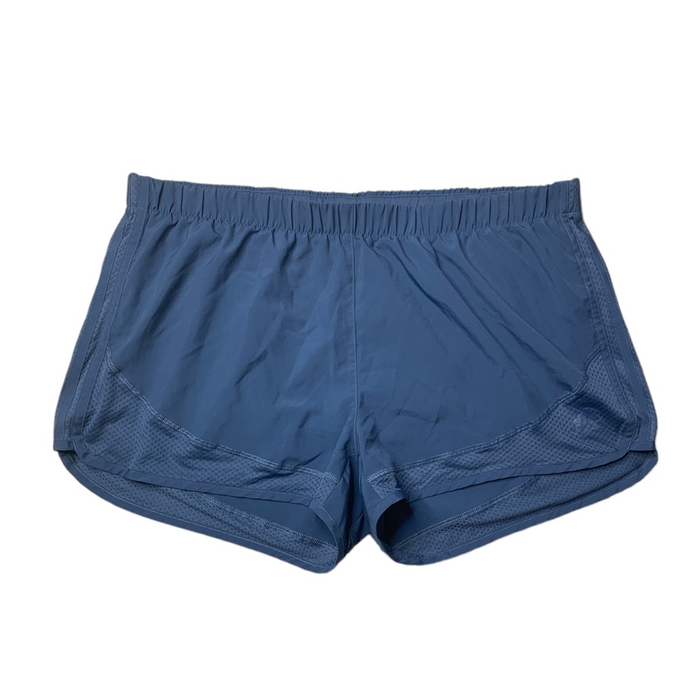XL ADIDAS 3” Slate Blue Lined Running Shorts with Inner Drawstring